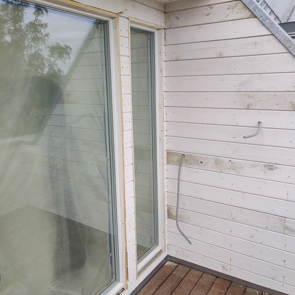 Bytte kledning med fokus på lufting og detaljer